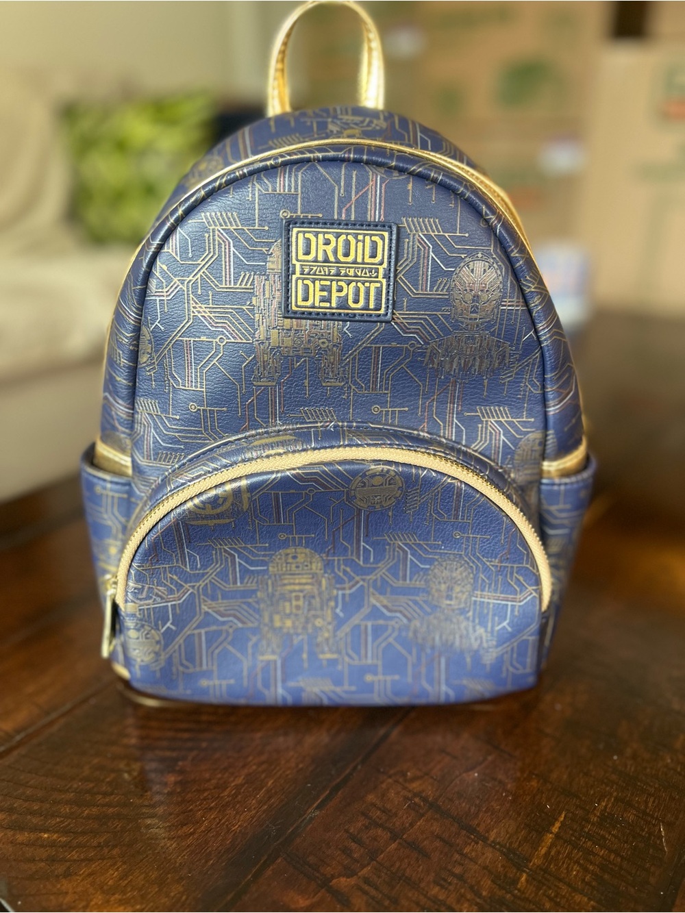 Star Wars Blue and Gold Droid Depot Mini Backpack